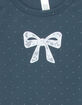 FULL TILT Puff Bow Dot Girls Tee image number 2