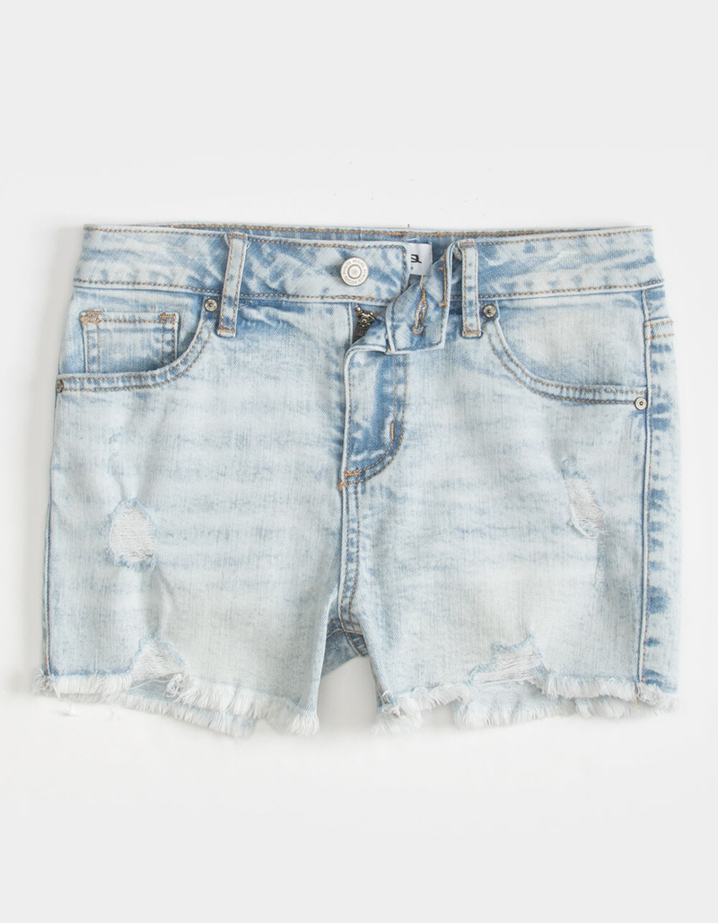 RSQ Vintage High Rise Destructed Girls Denim Shorts image number 1