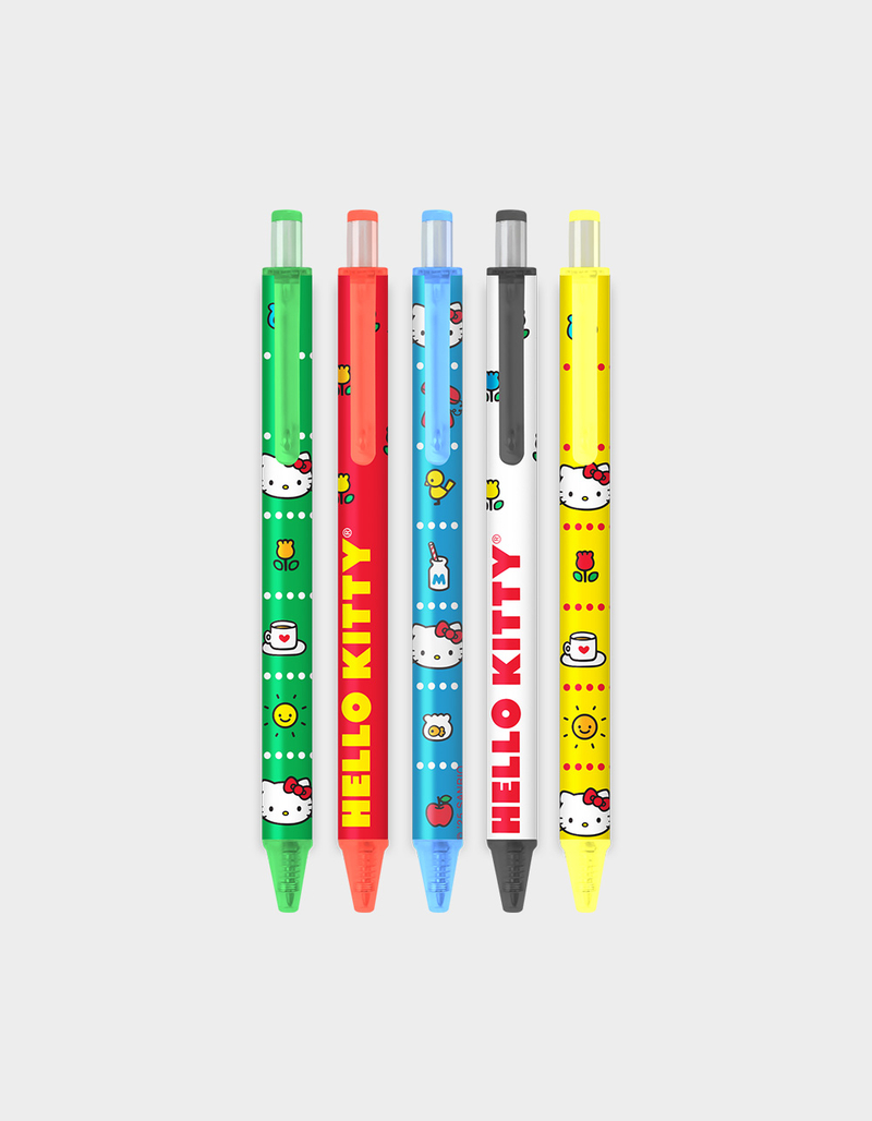 STUDIO OH! x Sanrio Retro Hello Kitty Soft- Touch Gel Pen Set image number 2