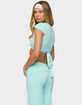 EDIKTED Laverne Wrap Crop Top image number 3