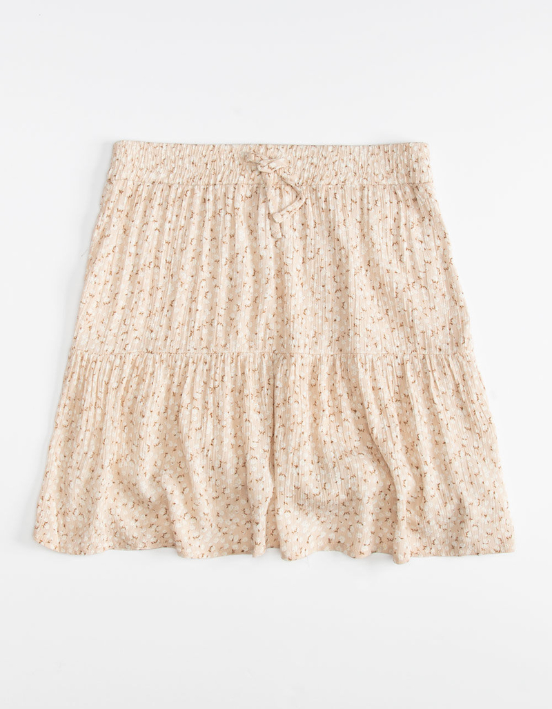 WHITE FAWN Floral Tiered Girls Skirt image number 0