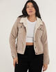 ASHLEY Womens Sherpa Lined Corduroy Trucker Jacket image number 5