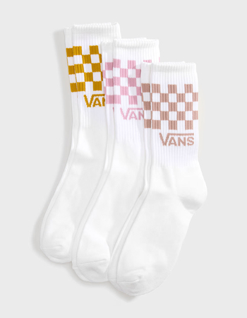 VANS Classic Check 3 Pack Crew Socks Primary Image