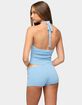 EDIKTED Nataly Button Knit Halter Top image number 3
