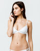 FULL TILT Fixed Triangle White Bikini Top image number 1