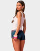 EDIKTED Dreamy Barbie&trade; Rhinestone Ribbed Tank Top image number 3