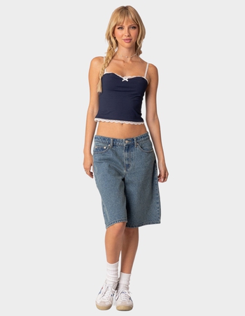 EDIKTED Alara Lace Trim Tank Top Alternative Image