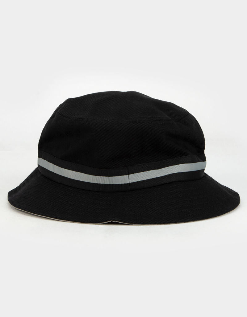 KANGOL Stripe Lahinch Mens Black Bucket Hat image number 1