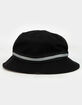 KANGOL Stripe Lahinch Mens Black Bucket Hat image number 2