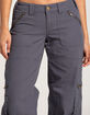 RSQ Womens Low Rise Overdye Cargo Zipper Pants image number 6
