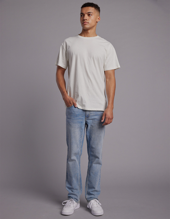 RSQ Mens Slim Straight Light Denim Jeans Primary Image