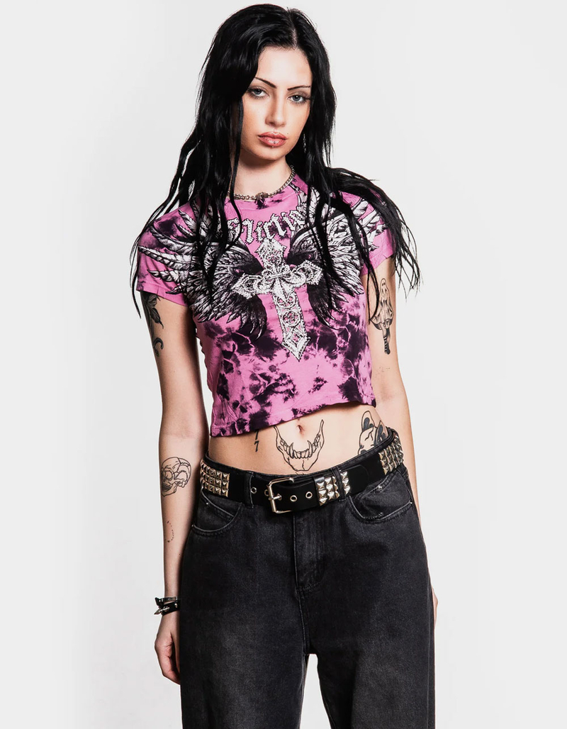 AFFLICTION Jovial Womens Baby Tee image number 0