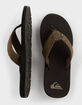 QUIKSILVER Carver Suede Mens Flip Flops image number 5