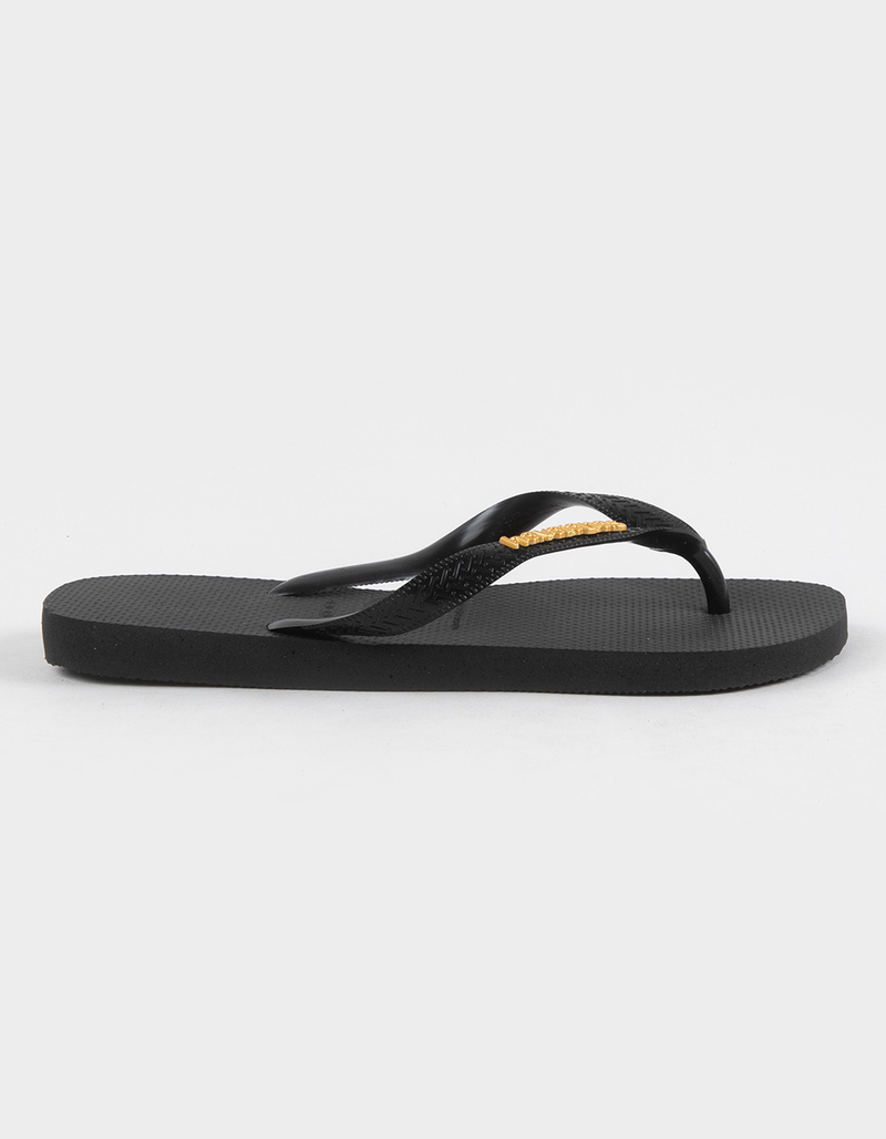 HAVAIANAS Top Logo Metallic Womens Flip Flops image number 1