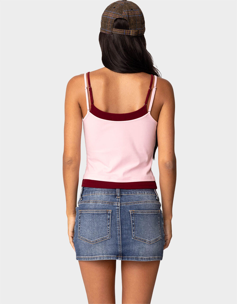 EDIKTED Element Layered Tank Top - LIGHT PINK | Tillys