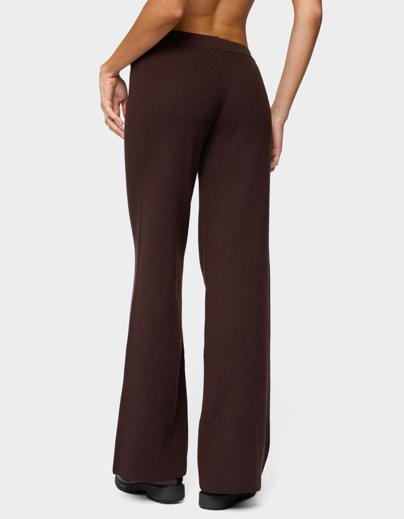 EDIKTED Lorie Wide Leg Knit Pants image number 2