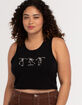 FULL TILT Skeleton Womens Crop Tank Top  image number 1