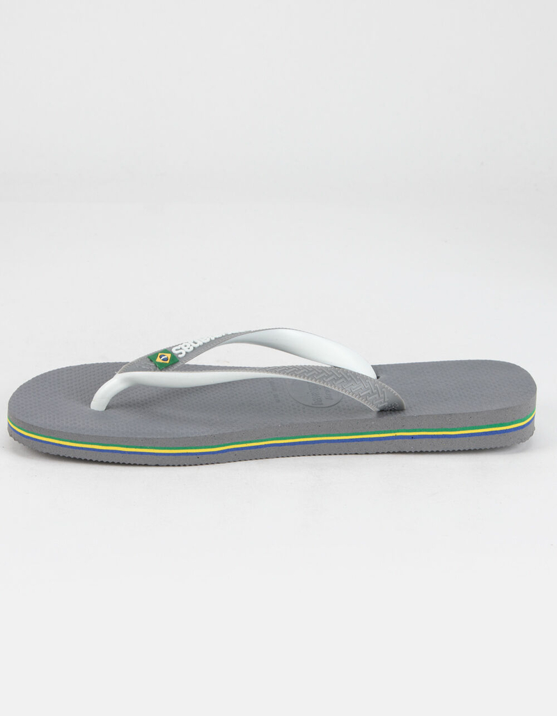HAVAIANAS Brazil Mix Mens Gray Sandals image number 2