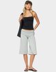 EDIKTED Shirly Wide Leg Foldover Capri Pants image number 5