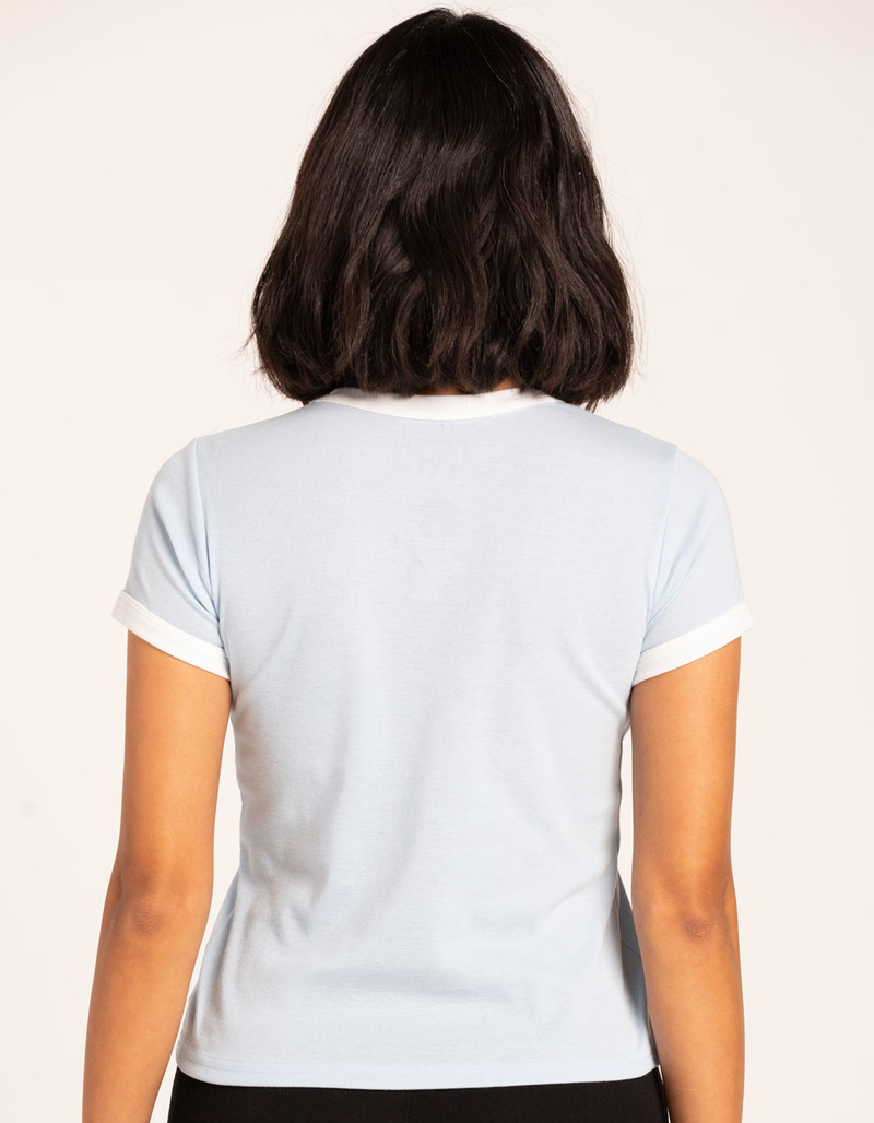 FULL TILT Solid Ringer Womens Tee image number 2