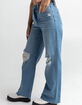 REWASH Super High Rise Wide Leg Womens Jeans image number 3