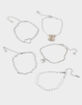 FULL TILT Teddy Bear/Croissant/Heart Bracelets image number 1