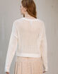 WEST OF MELROSE Open Weave Womens Sweater image number 3