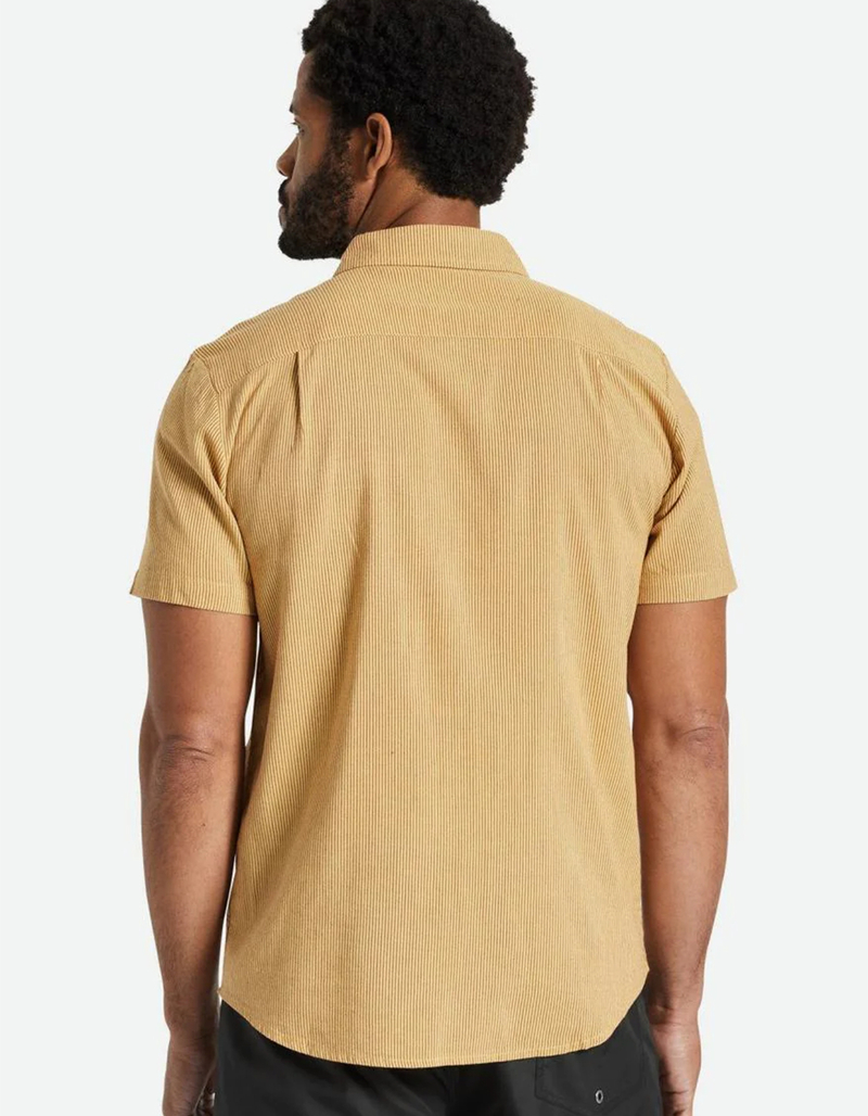 BRIXTON Charter Stripe Mens Button Up Shirt image number 2