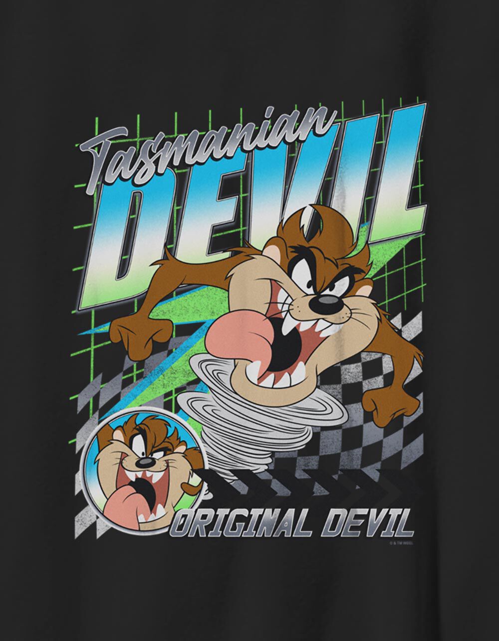LOONEY TUNES Taz Racing Unisex Kids Tee - BLACK - M | Tillys