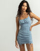 SKY AND SPARROW Solid Double Cinch Dress image number 1