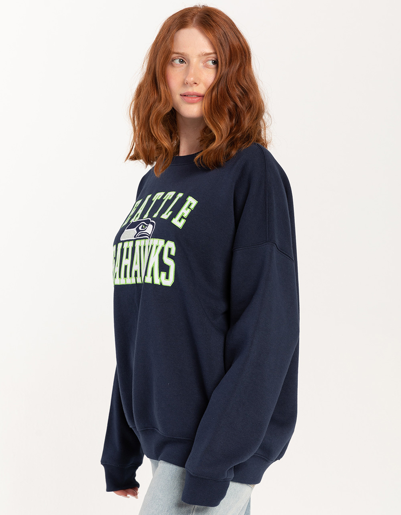 NFL Seattle Seahawks Embroidered Womens Crewneck Sweatshirt image number 2