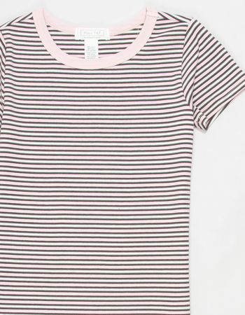 FULL TILT Essentials Girls Stripe Ringer Tee Alternative Image
