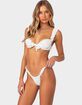 EDIKTED Floral Scrunch Cupped Bikini Top image number 3