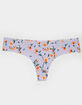 LOVE LIBBY Floral Lasercut Thong image number 1