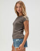 JJXX Friend Stretch Wash Womens Knit Tee image number 3