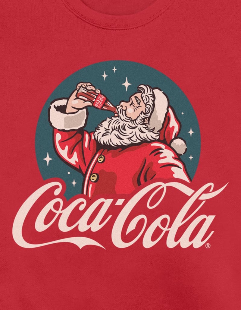 COCA-COLA Santa Drinking Unisex Crewneck Sweatshirt image number 1