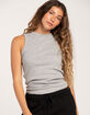 HEART & HIPS Long High Neck Womens Tank Top image number 1