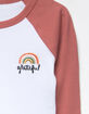 RSQ Embroidered Rainbow Girls Raglan Tee image number 3