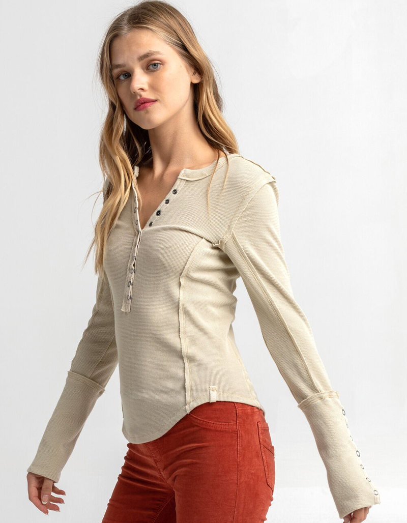 FREE PEOPLE Nailed It Womens Henley image number 1