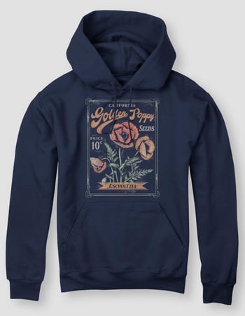 CALIFORNIA Poppy Seeds Unisex Hoodie Primary Image
