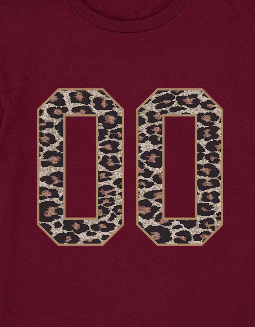 LEOPARD Double Zero Kids Unisex Tee - MAROON | Tillys