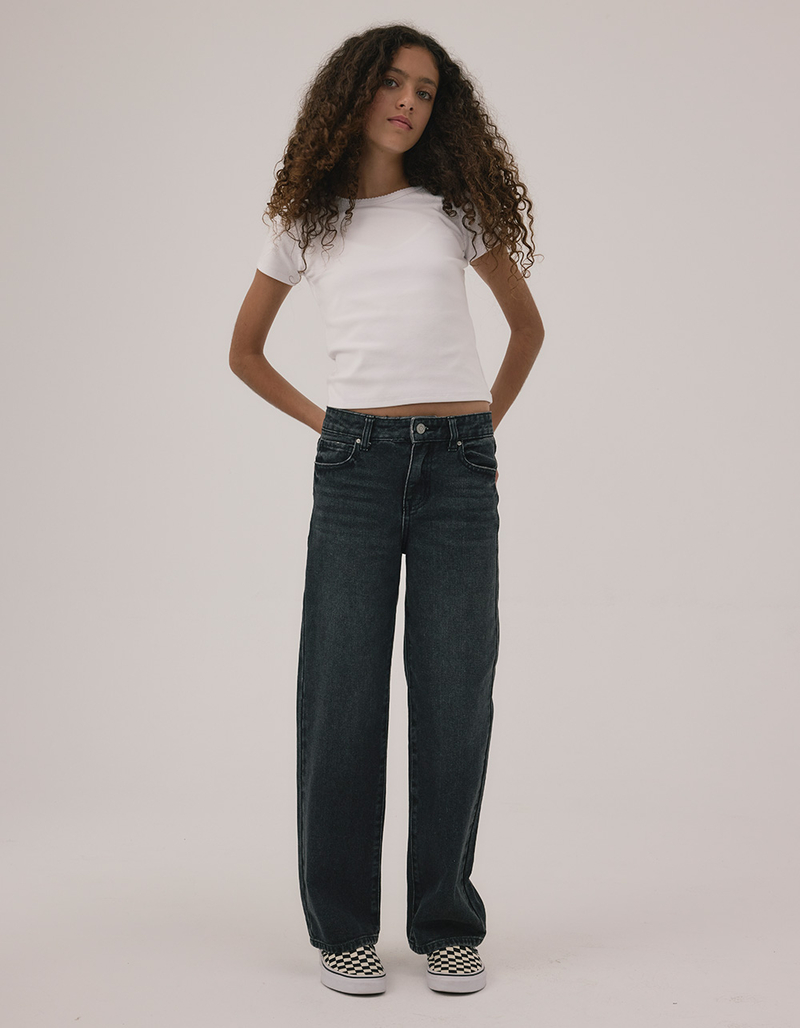 RSQ Girls High Rise Wide Leg Jeans image number 6