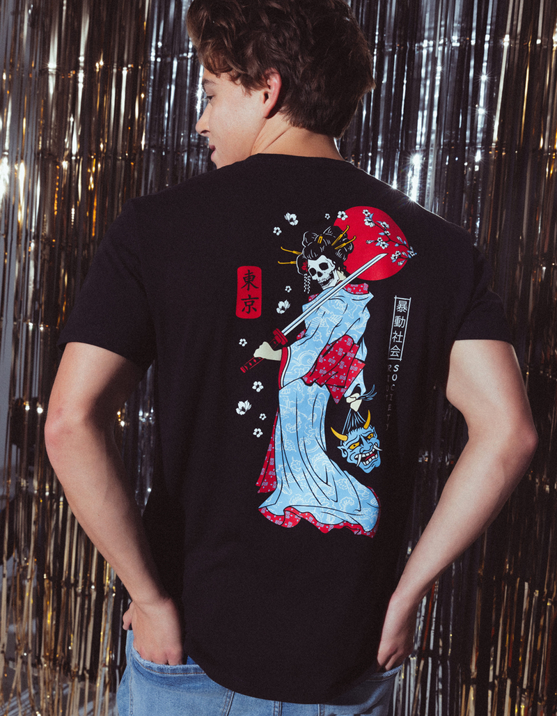 RIOT SOCIETY Geisha Swords Mens Tee image number 0