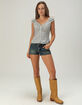 RSQ Womens Low Rise Micro Shorts image number 1