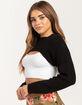 FULL TILT Destructed Womens Shrug image number 1