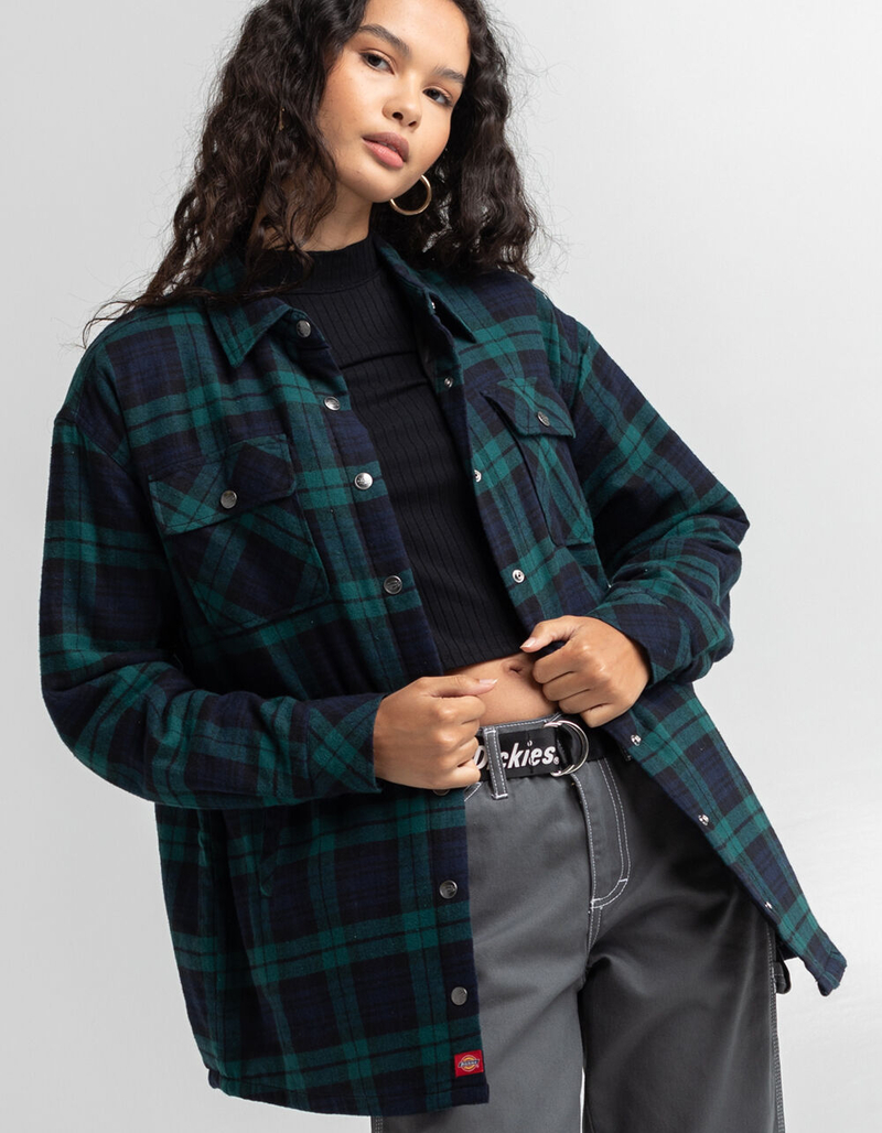 DICKIES Flannel Oversized Womens Jacket image number 0