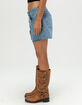 RSQ Womens Star Low Rise Baggy Midi Shorts image number 4