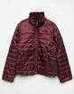 THE NORTH FACE Reversible Mossbud Swirl Burgundy Girls Jacket image number 1