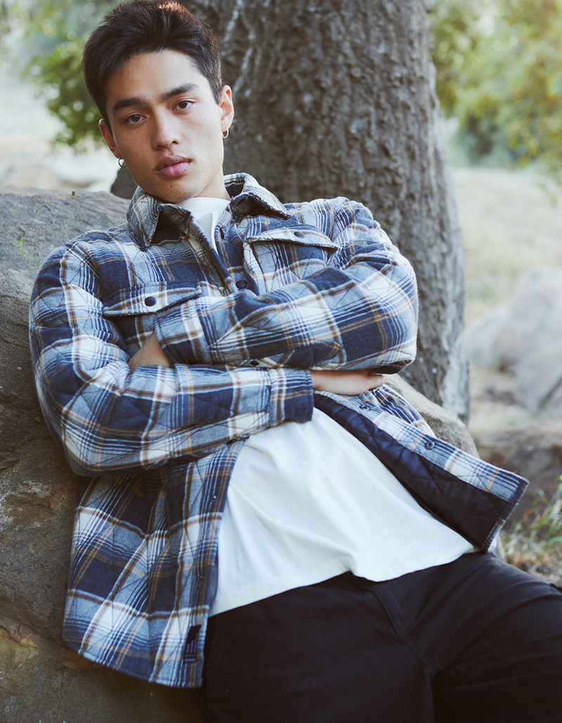 RSQ Mens Quilted Flannel Jacket image number 4