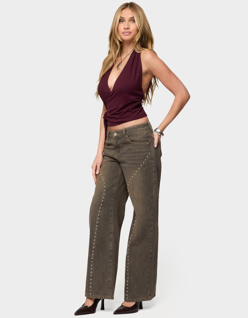 EDIKTED Addana Wrapped Halter Top image number 3